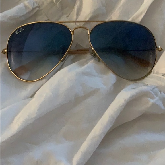 Ray-Ban Accessories - Ray ban tinted blue aviators